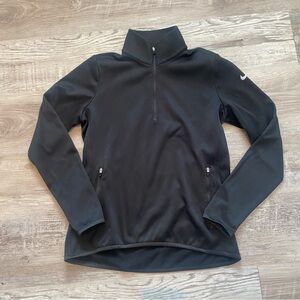 NIKE‎ Women's Golf Black 1/4 Zip Sweater Lightweight Size Medium